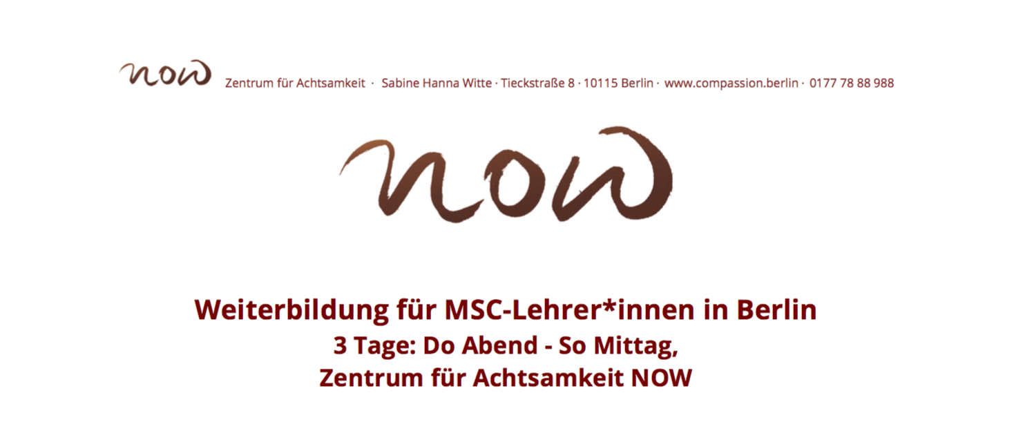 Weiterbildung für MSC-Lehrer*innen in Berlin Weiterbildung für MSC-Lehrer*innen in Berlin